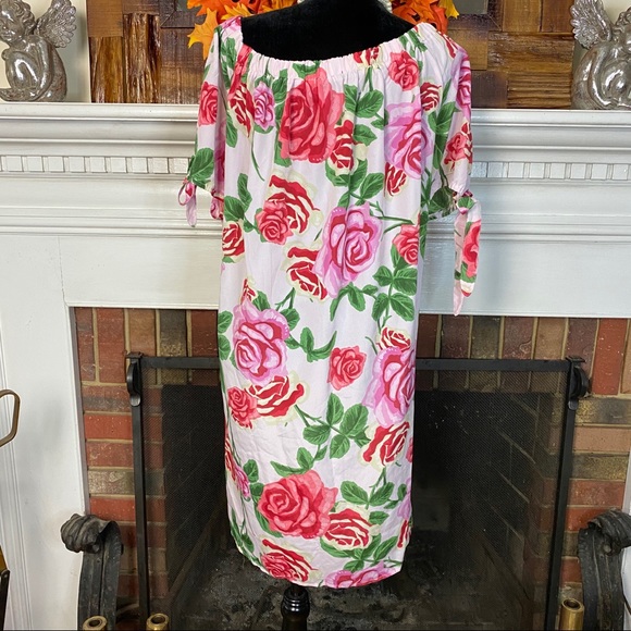 Beautiful Off The Shoulder Floral Dress - Picture 6 of 7